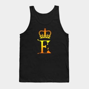 Queen Elizabeth II Golden Monogram Tank Top